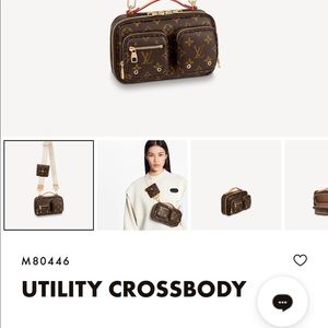 Louis Vuitton utility crossbody bag in monogram brown